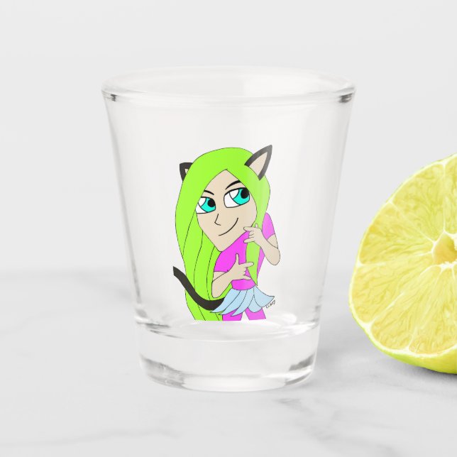 Copo De Shot catgirl chibi (Frente)