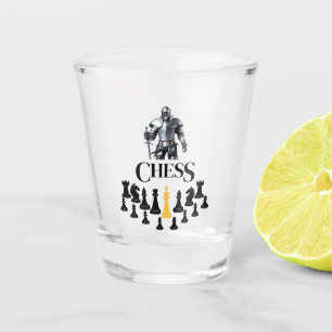 Copo De Shot Cavaleiro de Xadrez com Espada
