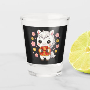 Copo De Shot Cavalo Kawaii Ano Novo Chinês