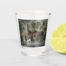 Copo De Shot Cavalos no Porch (por Albrecht Adam)