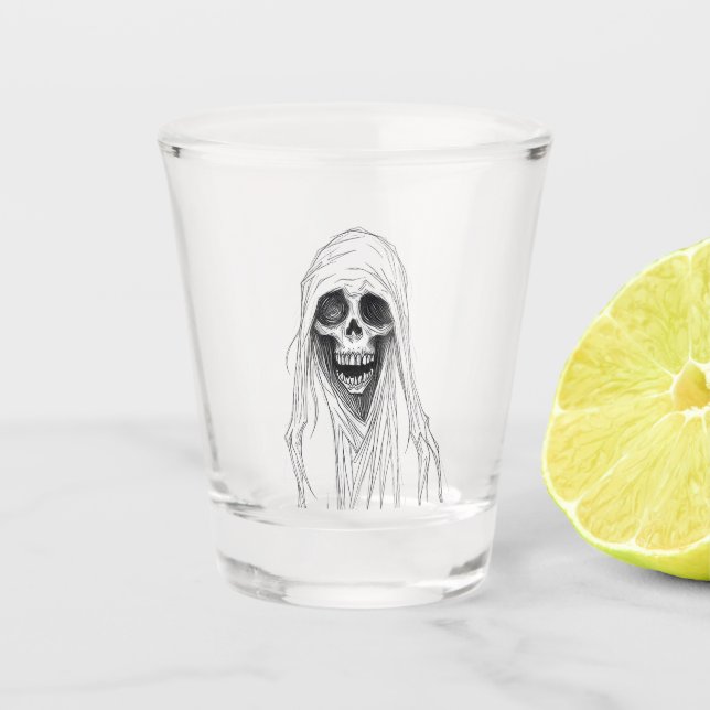 Copo De Shot Ceifeiro Esqueleto (Frente)