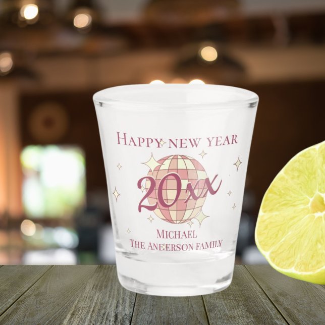 Copo De Shot Celebração do partido Feliz ano novo 2025 eve (Criador carregado)