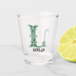 Copo De Shot Celtic Knot Decorative Capital L.