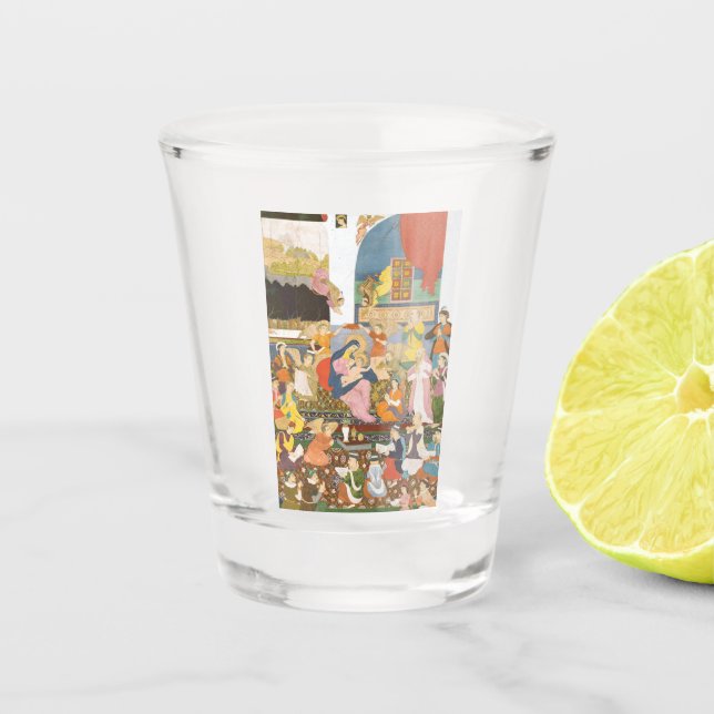 Copo De Shot Cena de natividade no estilo índio (Frente)