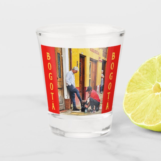 Copo De Shot Cenas de Rua de Bogotá (Frente)