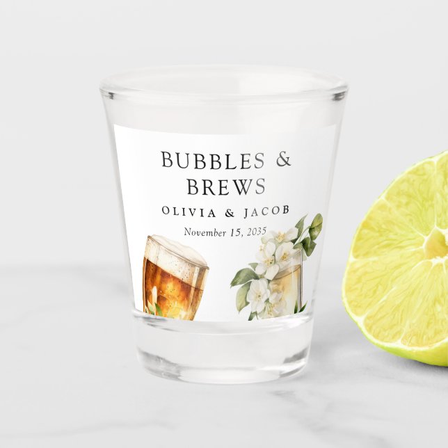 Copo De Shot Chá de bolhas e Casais de ruptura (Frente)
