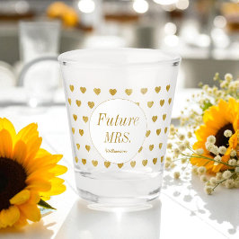 Copo De Shot Chá de Noiva Amarelo Branco Futura Sra
