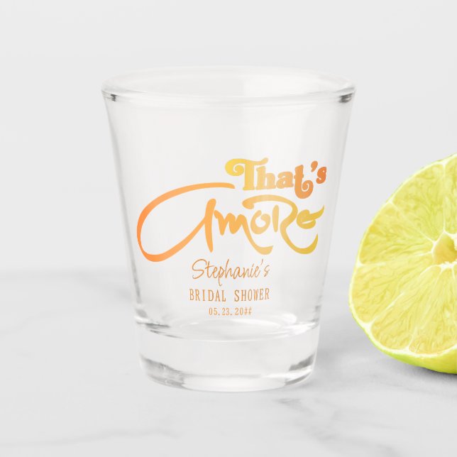 Copo De Shot Chá de Noiva de Coquetel Aperol Italiano That's Am (Frente)