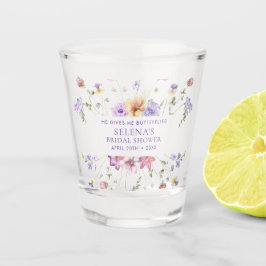 Copo De Shot Chá de Noiva He Gives Me Purple Butterflies