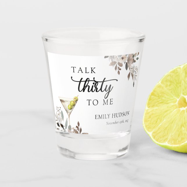 Copo De Shot Chá de panela de coquetel de Martini suja (Frente)