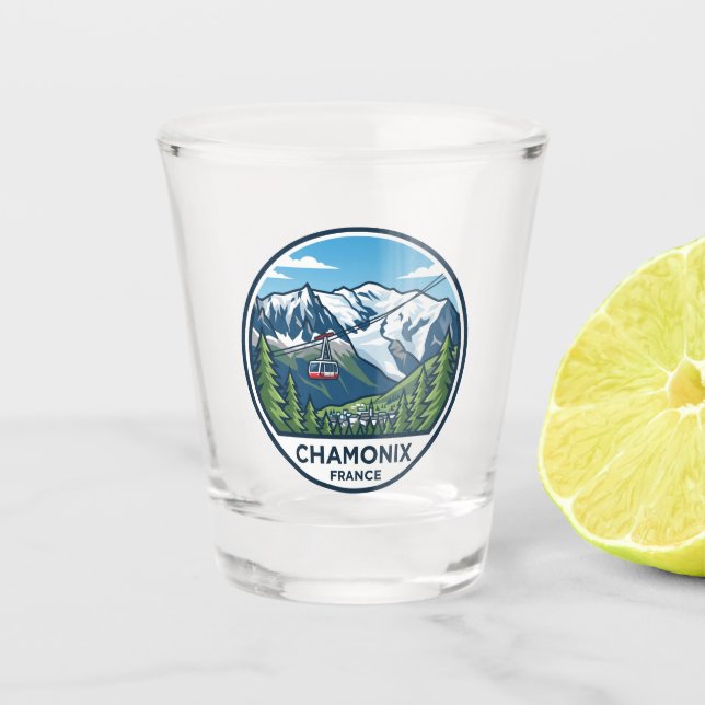 Copo De Shot Chamonix Mont-Blanc França (Frente)