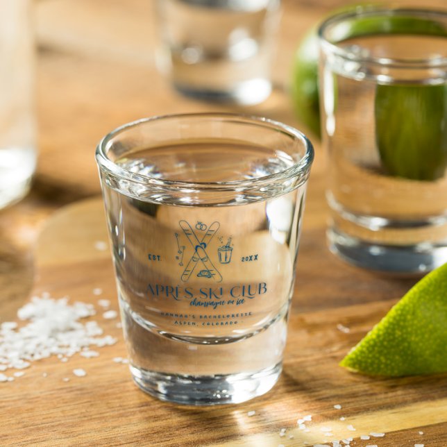 Copo De Shot Champagne no Gelo | Pós-Eski Festa de Despedida de (Criador carregado)