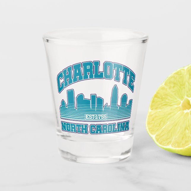 Copo De Shot Charlotte, Carolina do Norte (Frente)