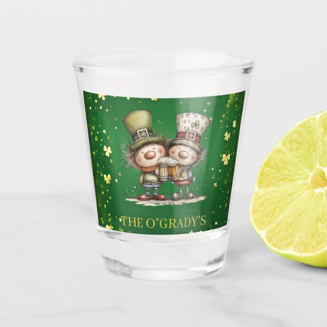 Copo De Shot Cheerful St. Patrick’s Day Party Illustration (Frente)