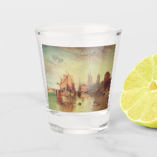 Copo De Shot Chegada de um Packet Boat por Joseph Turner