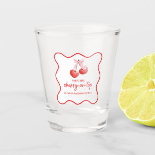 Copo De Shot Cherry na Bachelorette do Arco Rosa Superior