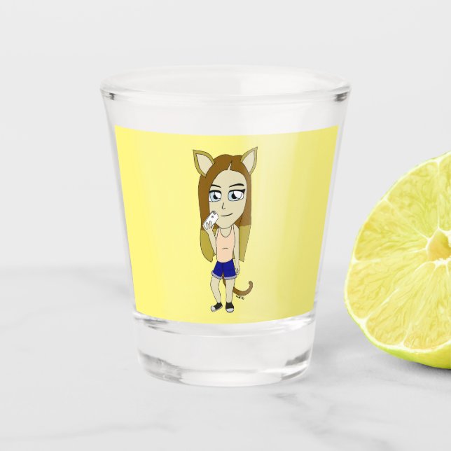 Copo De Shot Chibi Catgirl (Frente)