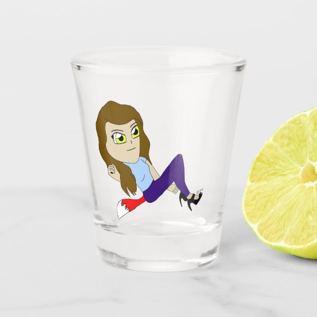 Copo De Shot Chibi foxy Girl shot glass (Frente)