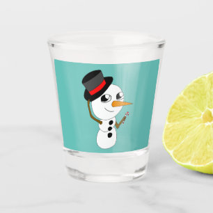 Copo De Shot Chibi smowman shot glass