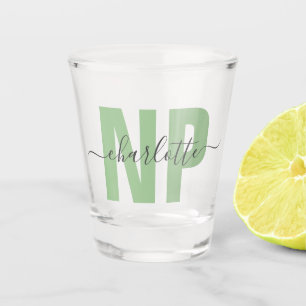Copo De Shot Chic Personalizado de Graduação de Enfermeiro NP
