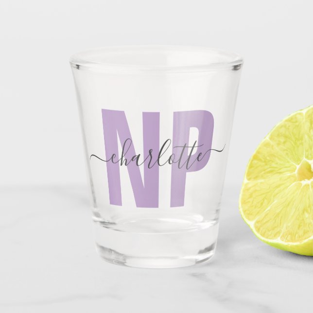 Copo De Shot Chic Personalizado de Graduação de Enfermeiro NP (Frente)