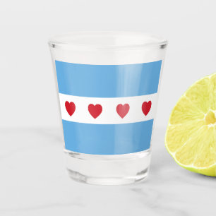 Copo De Shot Chicago Love Vidro quente