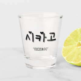 Copo De Shot Chicago na 시 coreana 카 고 SOJU