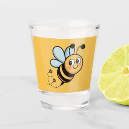 Copo De Shot Child-Friendly Bee Mascot with Dotted Trail