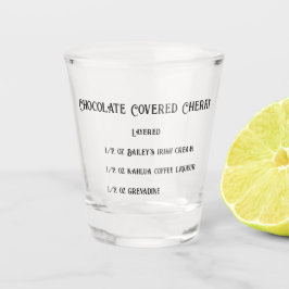 Copo De Shot Chocolate coberto de vitrine de novidade em cereja