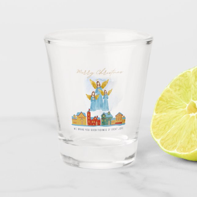 Copo De Shot Christmas Angels Bring Joy and Tidings Home Decor! (Frente)