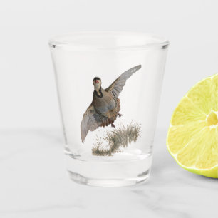 Copo De Shot Chukar Partridge, Arte