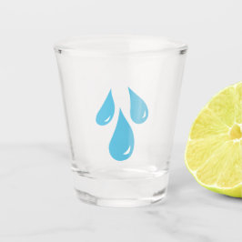 Copo De Shot Chuva Cai Vidro Fotografado