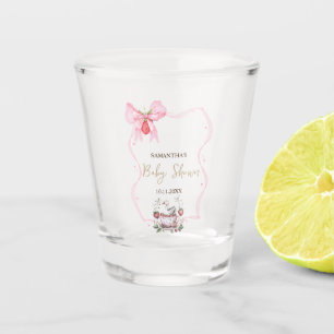 Copo De Shot Chuva de Bebê Morango,Ganso,Moldura de Pontos