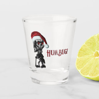 Copo De Shot Cigarros Natal Esqueleto Humbug