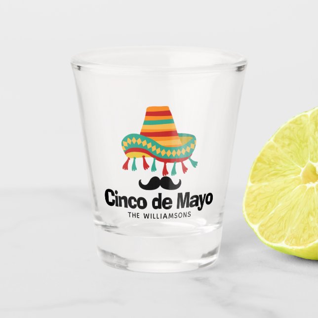 Copo De Shot Cinco de Mayo personalizado (Frente)