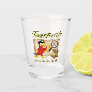 Copo De Shot citação de papagaio pirata