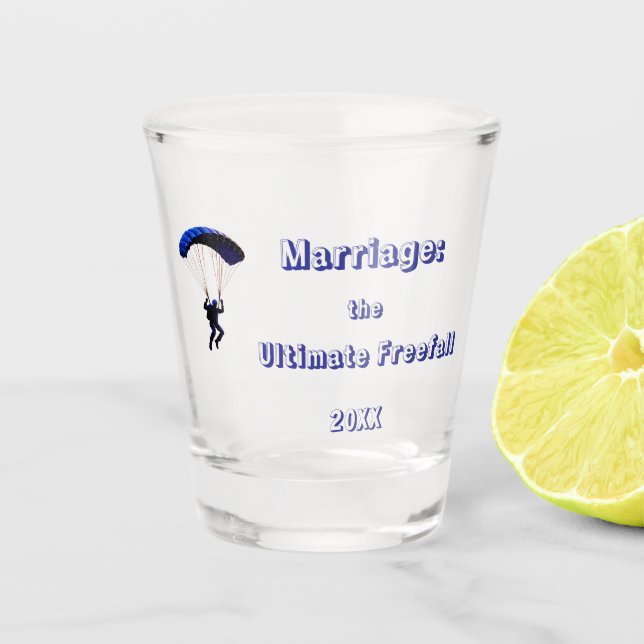 Copo De Shot Citação Divertida de Casamento Despedida de Soltei (Frente)