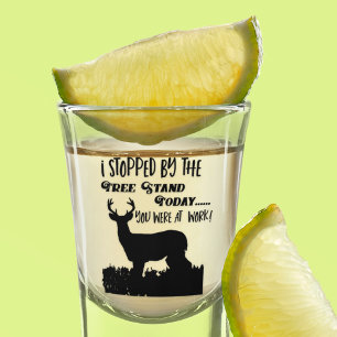 Copo De Shot Citação do Esporte Whitetail Buck, Funny Deer Hu