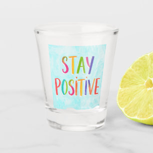 Copo De Shot Citação motivacional positiva pintada