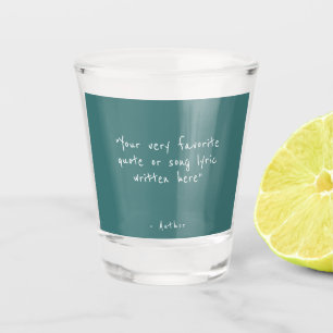 Copo De Shot Citação personalizada - crie a sua em tons de azul