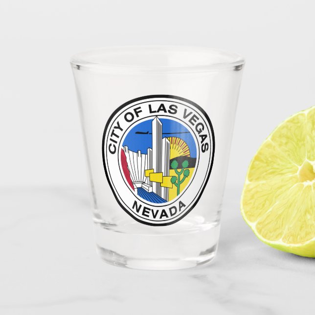 Copo De Shot City Seal de Las Vegas (Nevada) (Frente)