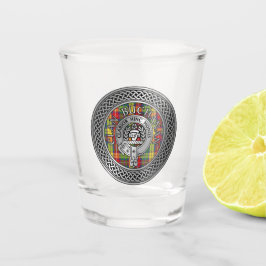 Copo De Shot Clan Buchanan Crest & Tartan Shot Glass