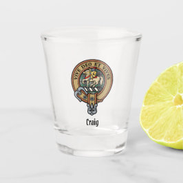 Copo De Shot Clan Craig Crest Shot Glass