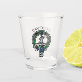 Copo De Shot Clan Davidson Crest & Tartan Shot Glass