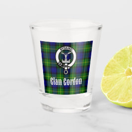 Copo De Shot Clan Gordon Crest Crachá & Tartan