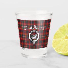 Copo De Shot Clan Innes Crest Crachá e Tartan