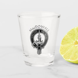 Copo De Shot Clan MacDowall Crest Shot Glass