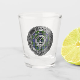 Copo De Shot Clan MacNeill de Gigha Crest & Tartan Shot Glass