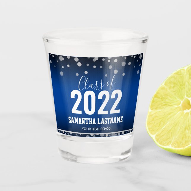 Copo De Shot Classe é 2022 Graduation Shot glass (Frente)