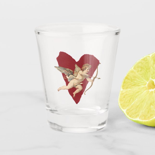 Copo De Shot Classical Cupid Romantic Modern Wedding Favor Gift (Frente)